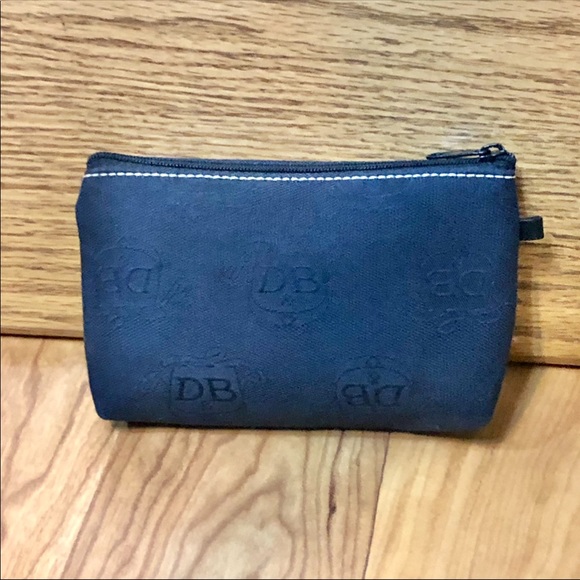 DOONEY & BOURKE | VINTAGE DB BLUE EAST WEST SIGNATURE COIN CARD PURSE SMALL - Picture 6 of 16